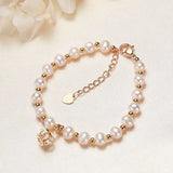 Freshwater Pearl Bracelet 5.5-6mm Women Party Charm Gift
