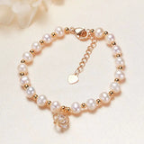 Freshwater Pearl Bracelet 5.5-6mm Women Party Charm Gift
