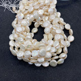 11-12mm AA Baroque Pearl Button Beads for Jewelry Making