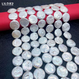 12-16mm AA Baroque Pearl Button Beads for Jewelry Making