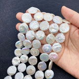 12-16mm AA Baroque Pearl Button Beads for Jewelry Making
