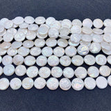 12-16mm AA Baroque Pearl Button Beads for Jewelry Making