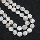 Freshwater Pearl Button Beads for Jewelry Making DIY