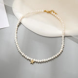 Baroque Pearl Choker Stainless Steel Necklace