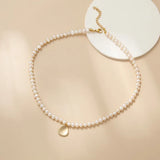 Baroque Pearl Choker Stainless Steel Necklace