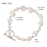 Freshwater Pearl Beaded Bracelet with Sterling Silver Closure
