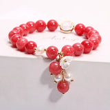 Freshwater Pearl Crystal Bracelet for Women Girlfriends