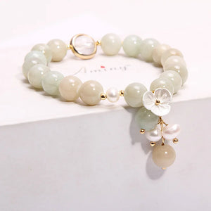 Freshwater Pearl Crystal Bracelet for Women Girlfriends