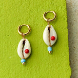 Freshwater Pearl Earring Seed Beads Boho Drop Flower Earrings For Women