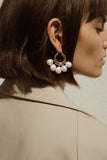 Freshwater Pearl Earring Seed Beads Boho Drop Flower Earrings For Women