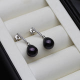 Freshwater Pearl Earrings, 925 Silver, Wedding Gift