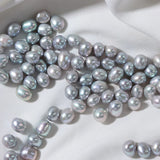 Gray Baroque Freshwater Pearl Beads 7-8mm DIY Jewelry Accessories