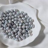 Gray Baroque Freshwater Pearl Beads 7-8mm DIY Jewelry Accessories