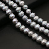 Grey Oval Spacer Loose Beads For DIY Jewelry Making
