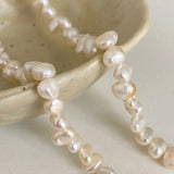 Heart Choker Necklace Baroque Pearl Wedding Jewelry