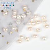 Freshwater Pearl High Button Half Drilled Beads for Jewelry DIY 10pairs