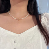 Freshwater Pearl Ball Necklace 14K Filled Chain Jewelry Women