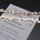 Natural Freshwater Pearl Irregular Beads Three-Seven Hole Loose Bead