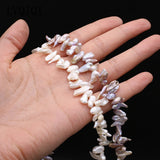 Natural Freshwater Pearl Irregular Beads Three-Seven Hole Loose Bead
