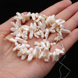 Natural Freshwater Pearl Irregular Beads Three-Seven Hole Loose Bead