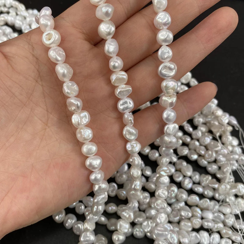 Natural Freshwater Pearl Loose Beads Jewelry Making DIY Accessory