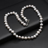 Grey Freshwater Pearl Beads 8-9mm DIY Necklaces for Women