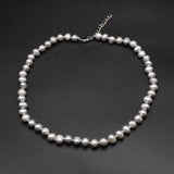 Grey Freshwater Pearl Beads 8-9mm DIY Necklaces for Women