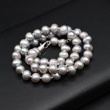 Grey Freshwater Pearl Beads 8-9mm DIY Necklaces for Women