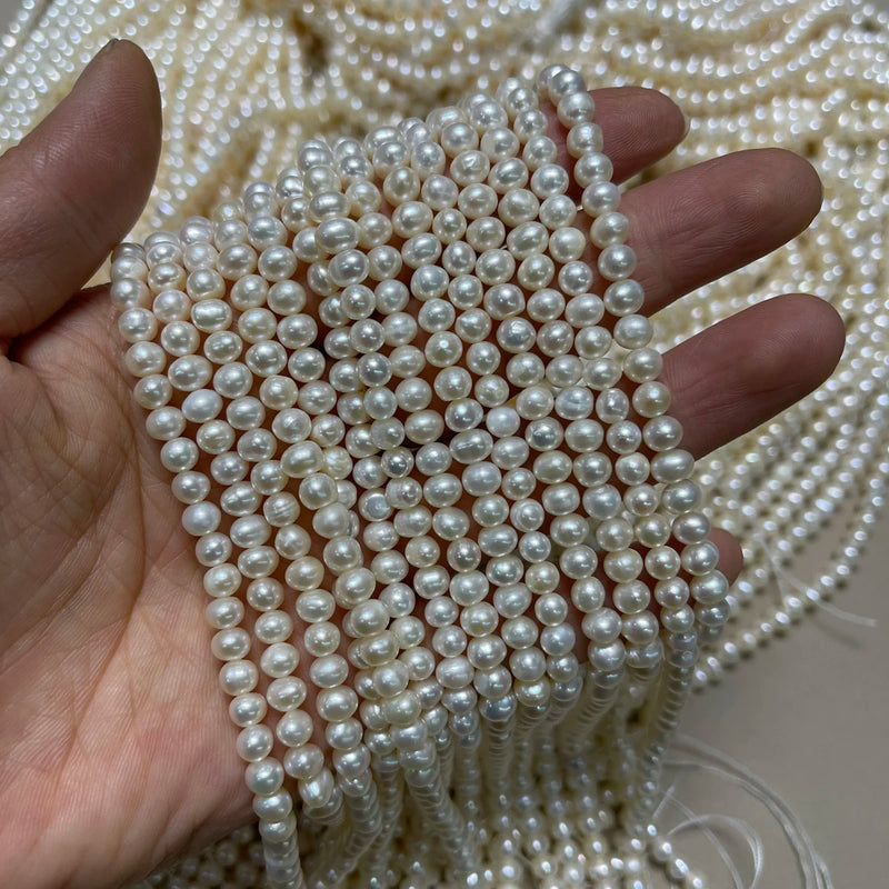 Freshwater Pearl Irregular Shape Spacer Beads 4-4.5mm