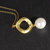 Freshwater Pearl Jewelry Set Sterling Silver Earrings Pendant Necklace