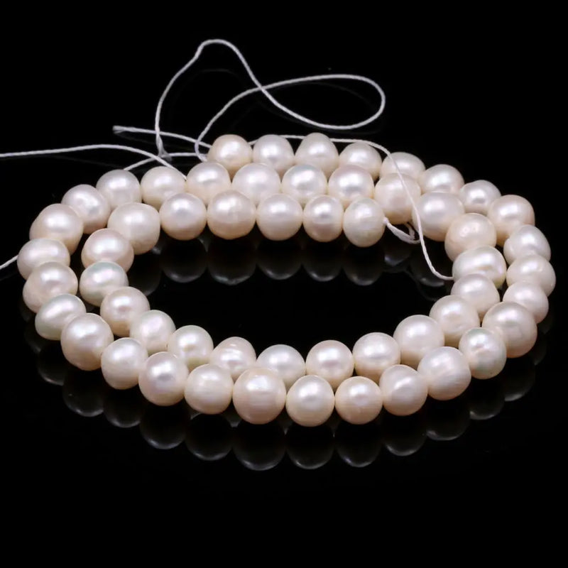 Natural Freshwater Pearl Loose Beads 5-6mm Round Semi-Finished DIY Jewelry