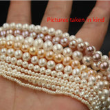 Natural Freshwater Pearl Loose Beads Near Round True Pearl