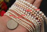 Natural Freshwater Pearl Loose Beads Near Round True Pearl