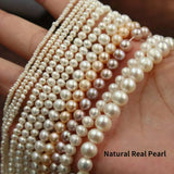 Natural Freshwater Pearl Loose Beads Near Round True Pearl