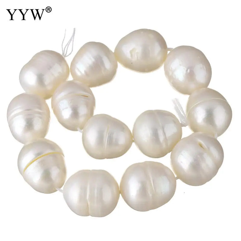 Natural Freshwater Pearl Loose Beads 12-16mm 0.8mm 16 Inch Strand