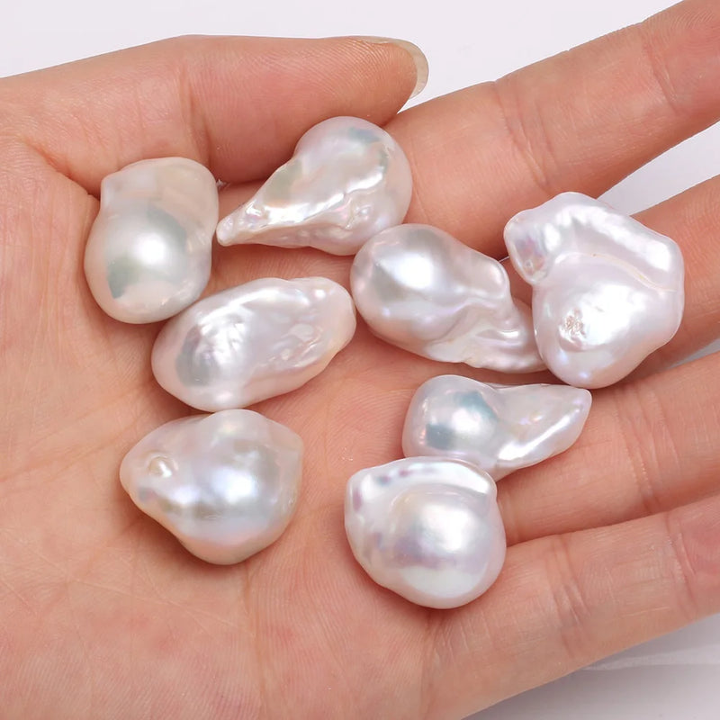 16x20mm Natural Freshwater Pearl Loose Bead Pendant for Jewelry Making DIY