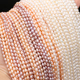 Freshwater Pearl Mini Rice Beads Necklace DIY 36cm