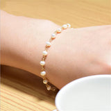 Freshwater Pearl Minimalist Bracelet for Women Girls - Birthday Gift