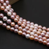Mix-Color Rice-Shaped Freshwater Pearl Beads 8-9mm for DIY Jewelry Making