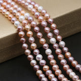 Mix-Color Rice-Shaped Freshwater Pearl Beads 8-9mm for DIY Jewelry Making