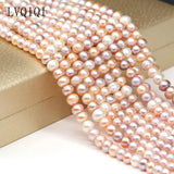 Freshwater Pearl Mix Round Loose Bead for Jewelry Making DIY 8-9 mm