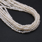 Freshwater Pearl Near Round Beads 3-3.5mm for DIY Jewelry Making