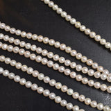 Natural Freshwater Pearl Nearly Round 7-8mm Beads DIY Beading Materials