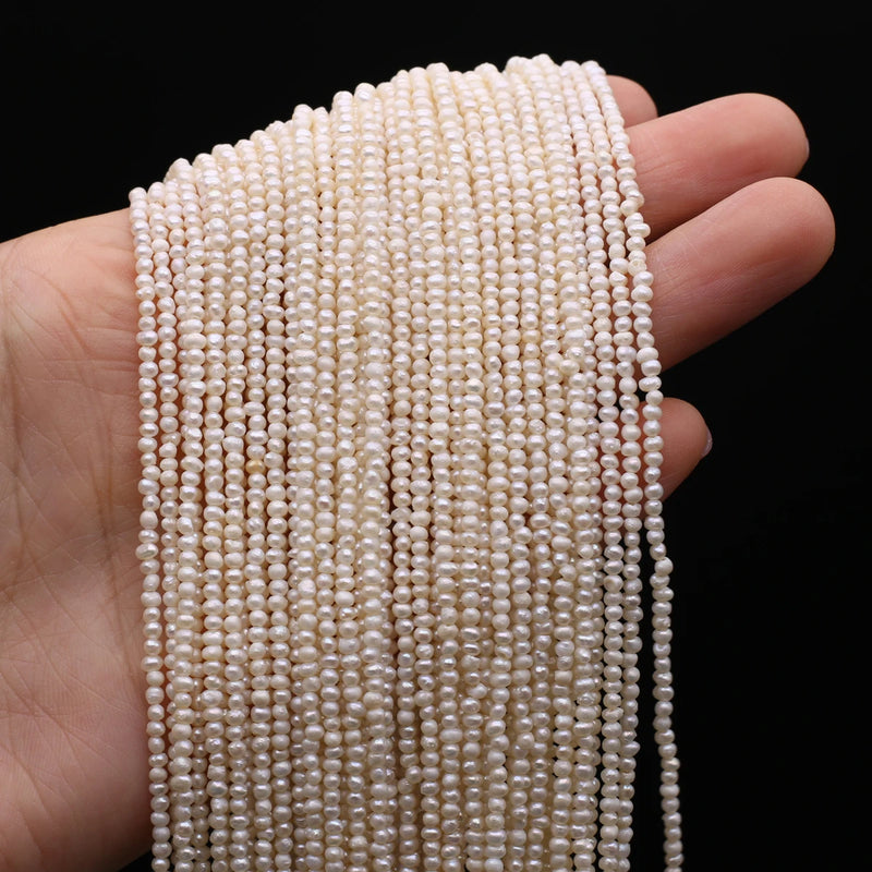 Natural Freshwater Pearl 1.8-2 MM Loose Beads Jewelry Making DIY