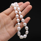 Natural Freshwater Pearl Necklace 10-11mm for Women Love Wedding
