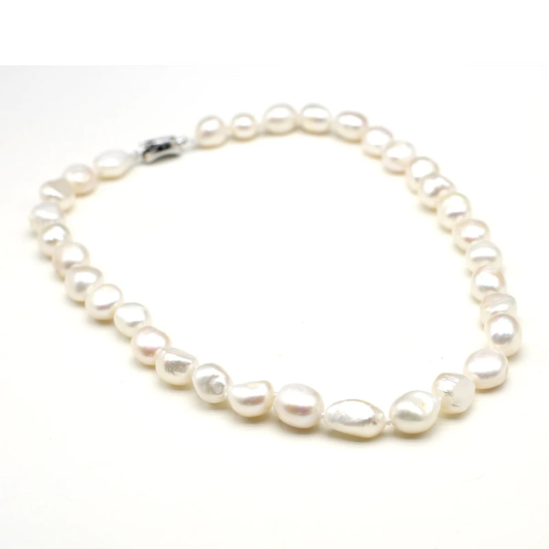 Natural Freshwater Pearl Necklace 10-11mm for Women Love Wedding