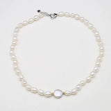 Freshwater Pearl Necklace 8-9mm Irregular Pearls Women Wedding Jewelry