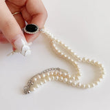 Freshwater Pearl Necklace 925 Silver Agate Choker