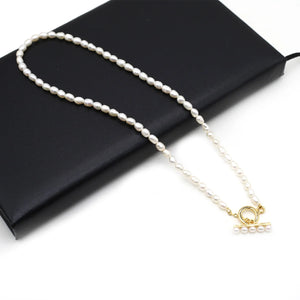 Baroque Natural Freshwater Pearl Necklace Irregular Women Accessories