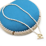 Baroque Natural Freshwater Pearl Necklace Irregular Women Accessories